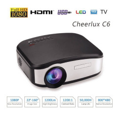 CHEERLUX C6 Mini LED 1200 Lumens Home Theater